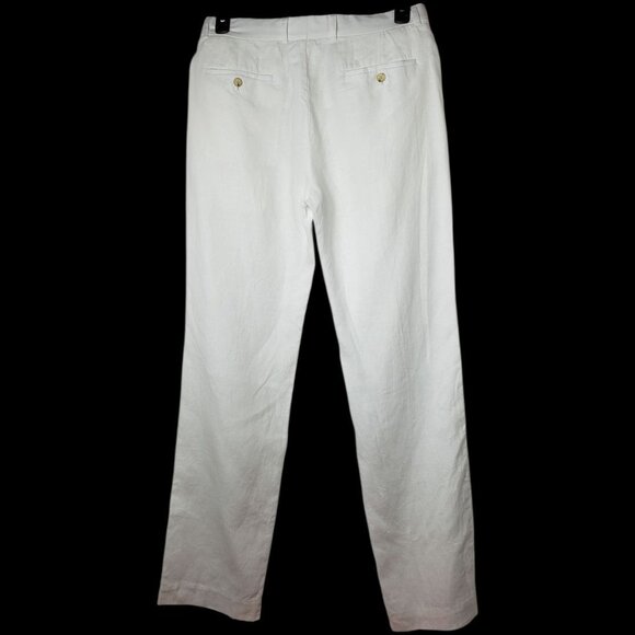 Michael Kors Mens Greenwich Linen Blend Pants White Size 32 - Picture 2 of 16